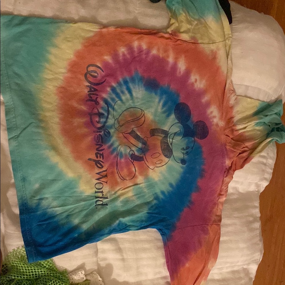 Disney Colorful Tie-Dye Mickey Mouse Kids Tee
